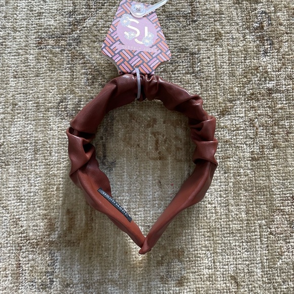 Sincerly Jules Accessories - Brown Leatherette Headband